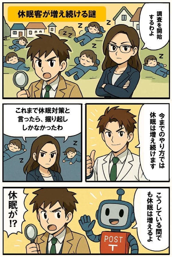 休眠掘り起こしの効率か